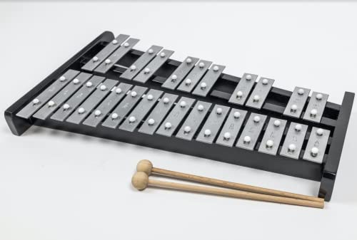 Professional Wooden Soprano Full Size Glockenspiel Xylophone With 27 Metal Keys For Adults & Kids - Includes 2 Wooden Beaters #TOP2