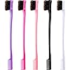 5 Pieces Hair Edge Brush Double Sided Control Hair Brush Comb Combo Pack Smooth Comb Grooming (5 Colors)