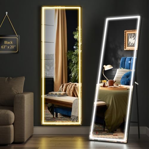 Amazon.com: Uliyati Full Length Mirror with Lights, 63