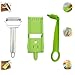 Messe mit günstig Kaufen-CQSVUJ 2-in-1-Zerkleinerer und -Schneider, Multi-Kartoffelschäler, Multi-Doppelmesserschäler mit Spiralmesser, Gemüseschneider, Gemüseschneider, Küchenwerkzeug (Shredder & Slicer)