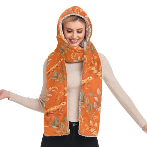 Bonnet d'hiver chaud polyvalent 3 en 1 avec longue écharpe et poches intégrées