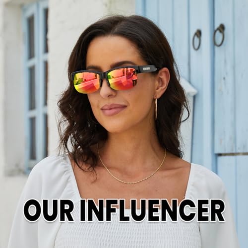 Image of DUCO Polarized Fitover Sunglasses UV400 Protection & HD for Unisex 8960