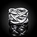 Cutesmile Fashion Jewelry 925 Sterling Silver Fish Mesh Wedding Ring for Women(8)