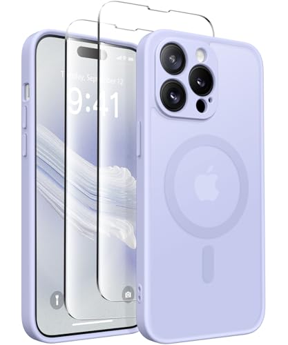 Coque iPhone 14 Pro violette pour charger sans fil au bureau