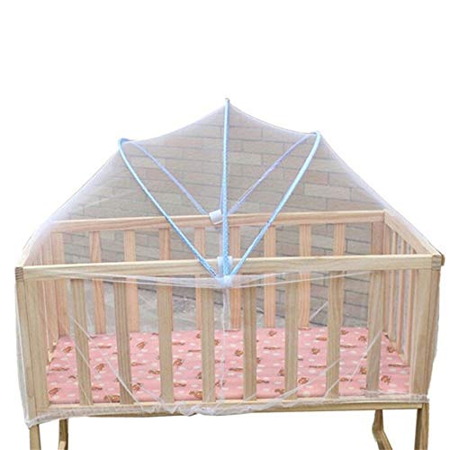 Moskitonetz Universal Babybett Insektenschutz Himmelbett Hochwertig Moskitoschutz Feinmaschig Reißfest Fliegennetz Geschlossen Gummizug Mückennetz...
