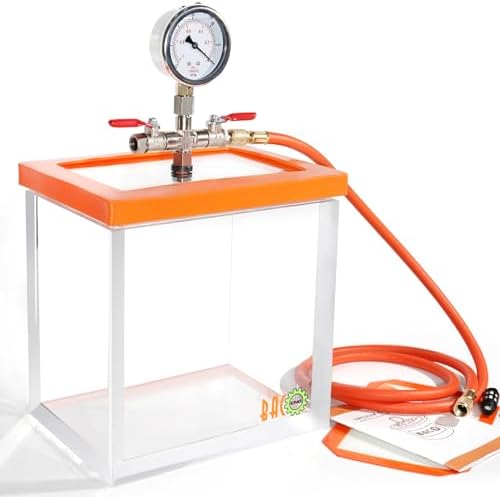 BACOENG 2 Gallon Vacuum Chamber, Acrylic Degassing Chamber Kit for Resin, Silicone and Epoxies