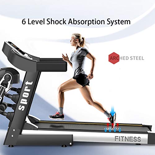Treadmill-20HP-5Inches-LED-Monitor-Free-Installation-Foldable-Heart-Rate-Test-Shock-Absorption-Silent-for-Home-Gym-Office