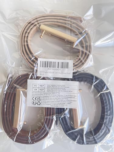 حزام جلد كلاسيكي للنساء من كيري - حزام رفيع وانيق وبسيط - حزام قابل للتعديل للجينز والبناطيل والفساتين والديكور، كاجوال - 105 سم، 105 سم