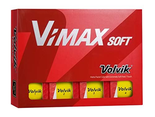 Balles de golf Volvik VIMAX Soft au fini mat anti-reflet pour golfeur