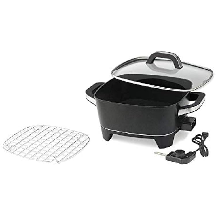 NESCO ES-12, Extra Deep Electric Skillet, Black, 12 inch, 1500 watts