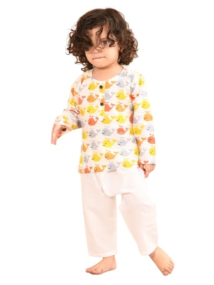 LIL PITAARA PURE COTTON UNISEX PYJAMA SETS WITH DOLPHIN PRINT_LP-PJ-19-Parent-picture-10