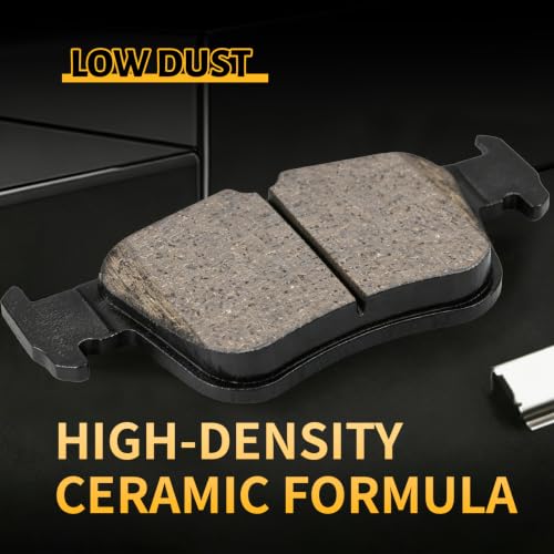 Image of Ceramic Rear Brake Pad Set Compatible with Ford Edge /Escape /Fusion /Police Responder Hybrid /SSV Plug-In Hybrid;Compatible with Lincoln Continental /MKC /MKX /MKZ /Nautilus(D1665)