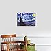 Wieco Art Starry Night Canvas Print of Van Gogh Oil Paintings Reproduction Modern Canvas Print Artwork Abstract Landscape Pictures Printed on Canvas Wall Art for Home Office Decorations