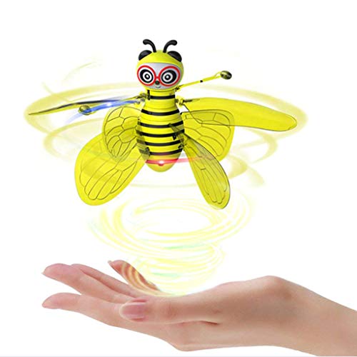 TOYS Flying Ball Bee, Boys Girls Gifts Helicóptero De Inducción Drone Iluminado Recargable para Niños 4,5,6,7,8,9,10 + Años Niño, Niños, Niñas, Juguetes para Niños para Exteriores