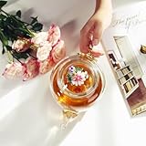 Luka Tech 35OZ Enamel Glass Flower Teapot with Removable Loose Tea Leaf Infuser Tea Maker,Gifts for Women,Mom,Mothers Day,Christmas,Birthday,Valentines Day - Image 6
