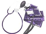 EMI #311 PURPLE Pediatric Aneroid Sphymonamoneter Set Child and Infant cuff Plus Basic Dual Head Stethoscope