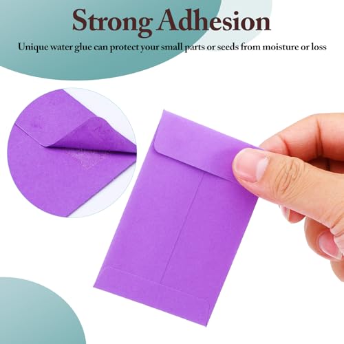 500 Pcs Small Coin Seed Envelopes Small Tip Envelopes for Cash Self Adhesive Mini for Seeds Storage for Home Wedding Garden and Office by mekueeex - Used condition - Image 3