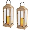 2 pack extra large lanterns decorative 275in ip65 waterproof lanterns decorative with flameless candles decorative lanterns for home decor indoor outdoor front porch farmhouse weddings style  urban country home decor