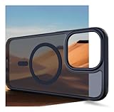 Humixx Magnetic for iPhone 15 Pro Case [Military Grade Drop Tested] [No.1 Strong N52 Magnets] [Compatible with MagSafe] Slim Protective Translucent Matte Shockproof Case for iPhone 15 Pro, Fog Black