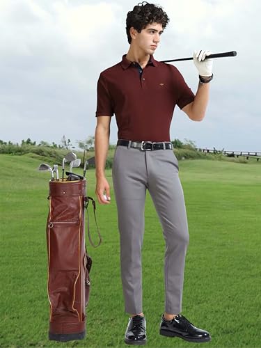 Image of STELLERS Men's Premium Polo T-Shirt Wrinkle Free Quick Dry Soft and Feather Touch Feel Regular Fit
