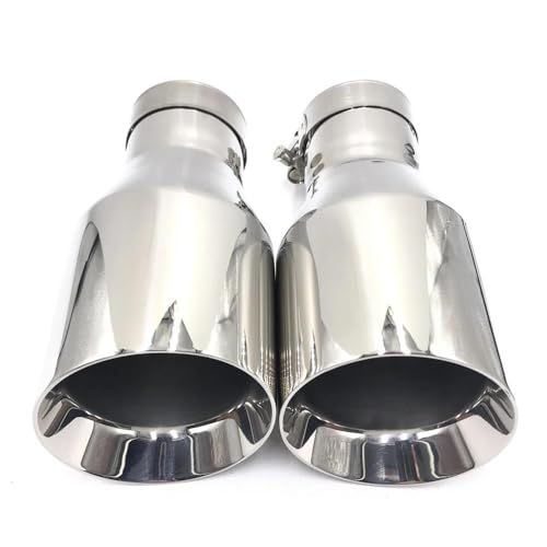 Escape de coche universal de acero inoxidable 304 con punta cromada 54 76 3