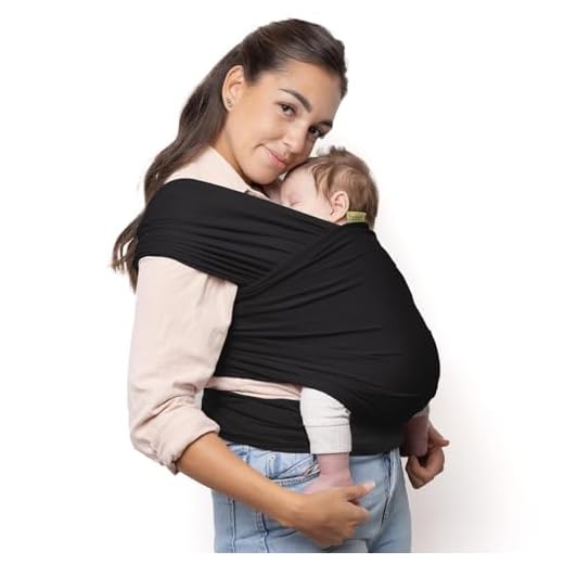 Boba Baby Wrap, das elastische Tragetuch aus weichem Sommersweat, sehr einfach zu binden, ideal für Neugeborene und Kleinkinder bis 16 kg