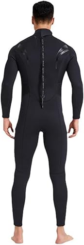 Miniatura 3 de ZCCO Traje de neopreno de 0.118in, traje de neopreno de cuerpo completo, manga larga, con cremallera, traje térmico para deportes acuáticos,