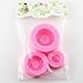 Mujiang Round Tire Silicone Jello Candy Chocolate 3D Cake Molds Set Of 3