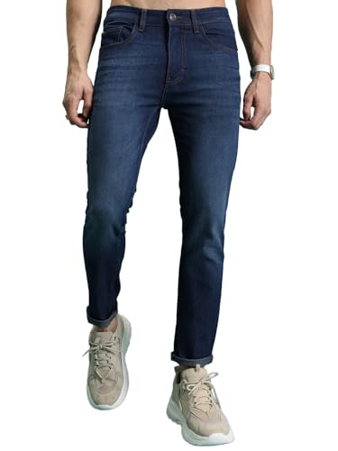 Image of Highlander Men's Straight Fit Jeans | Mid Rise | Stretchable Fabric | Designed for Comfort & Ease of Movement | Jeans for Man