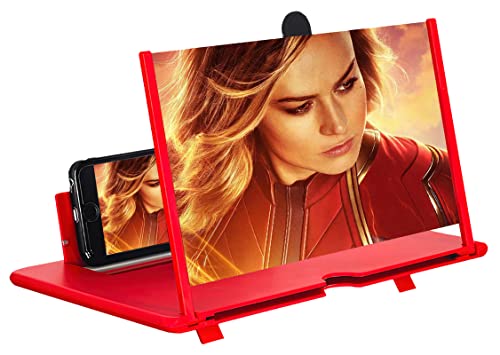 12inch Phone Screen Magnifier,3D Screen Magnifier for Cell Phone,Smartphone Foldable Screen Magnifier, Mobile Phone Amplifier Fit for All Smartphone