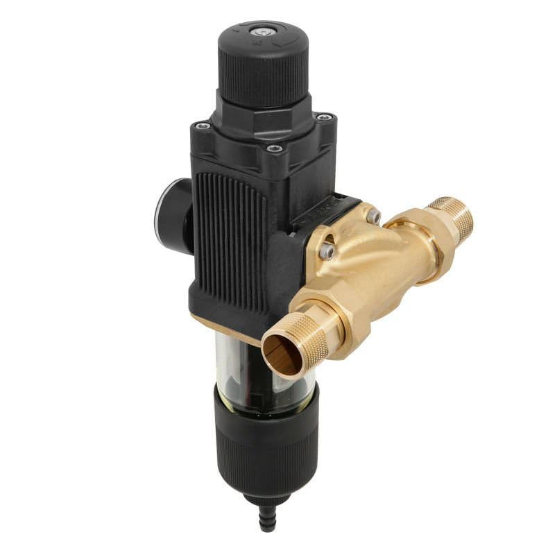 GUBI-E 1" Rückspül-Schutzfilter mit Druckminderer Hauswasserstation Edelstahl
