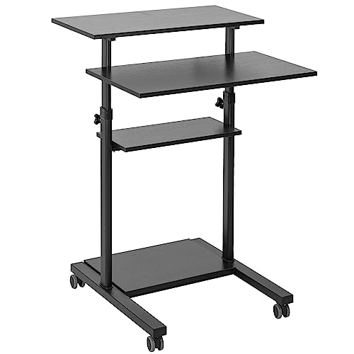 VIVO Mobile 28 inch Standing Desk Workstation, Height...