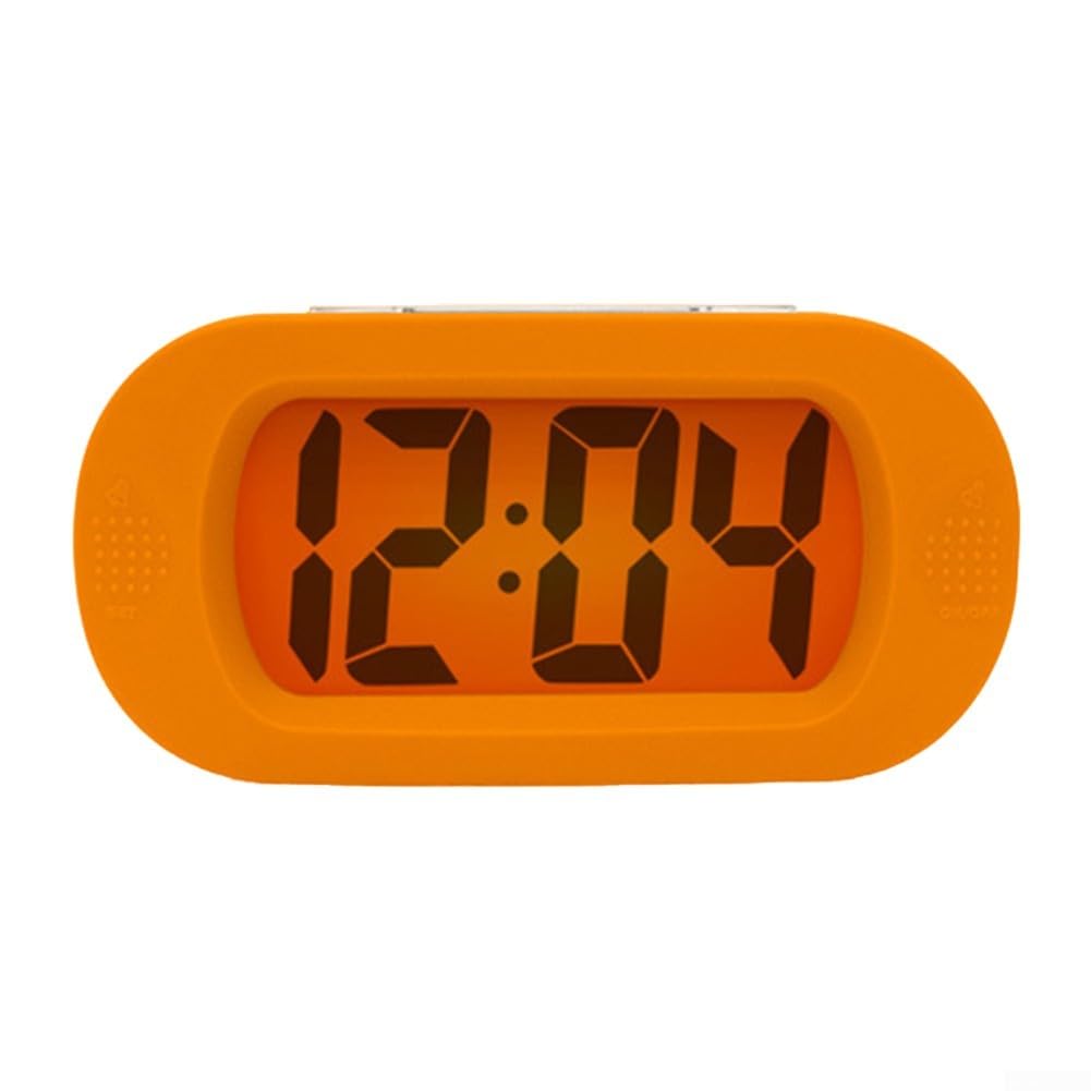 Compact And Portable Digital Alarm Clock With User Friendly Features And Peaceful Mornings(Orange)