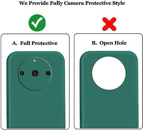 Image of A rtistque Liquid Silicone Back Cover Case for Realme Narzo 60 5G Shockproof TPU Soft Flexible with Camera Protection - Green