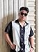 Gwnnb Music Bowling Shirts for Men Note Print Short Sleeve Regular Fit Hawaiian Casual Button Down Beach Shirts