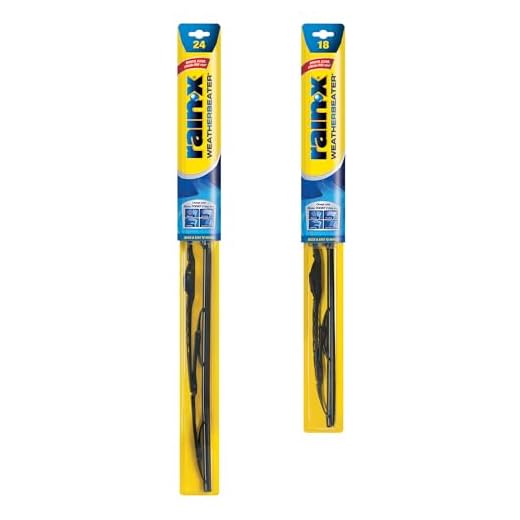 Rain-X 820148 WeatherBeater Wiper Blades, 24" and 18" Windshield Wipers, Automotive Replacement Windshield Wiper Blades That Meet Or Exceed OEM Quality And Durability Standards, (Set of 2)