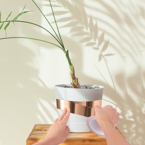 POFIBO Kupferband gegen Schnecken 50mm x 20m Selbstklebend Kupferband, Effektiver Schneckenabwehr Schneckenschutz für Hochbeete Balkone Gärten und Pflanzen – Bild 3