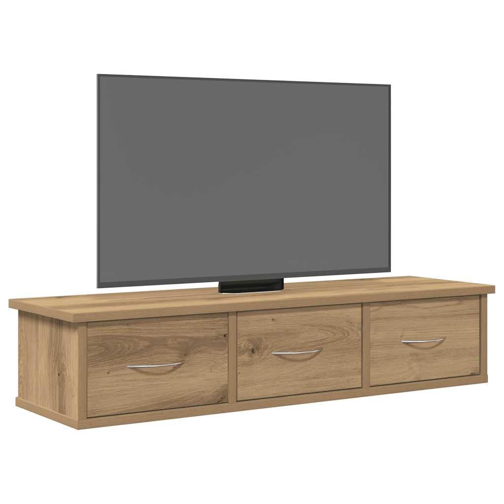 Genérico Armario de Pared Madera ingeniería Roble Artisan 88x26x18,5 cm,Mobiliario,Estanterías,Estantes y estanterías,855861