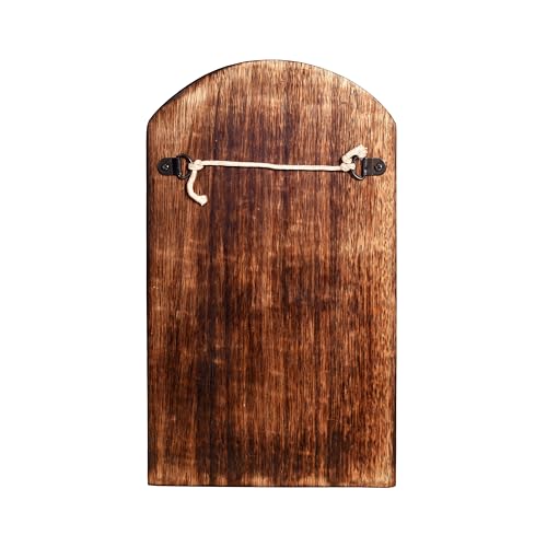 Image of AAKRITI ART CREATIONS Key Holder, Ona Key Hanger with Fish Motif and Beautiful Artwork | Rustic Wooden Wall Organizer with 6 Hooks | Storage Shelf for Keys, Hats | Multifunctional Entryway Decor Item