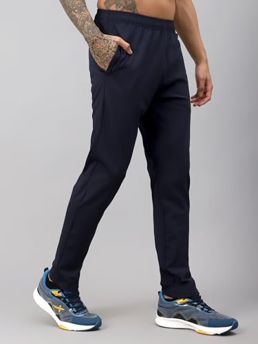 Image of Vector X 4 Way Lycra Mens Track Pant|Boys Polyester Jogger| Gym Workout Slim fit Pants| for Yoga, Running, Sports & Multipurpose Lower for man with 1 Zipper Pocket