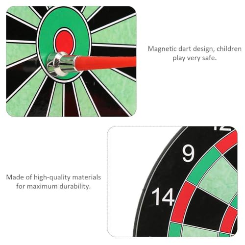 Image of Mini Steps Premium Magnetic Dartboard for Kids - 15-Inch Dart Game Set with 4 Darts, Indoor & Outdoor Fun for Boys & Girls