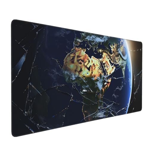 Grand tapis de souris Earth Gaming finitions premium et bords cousus