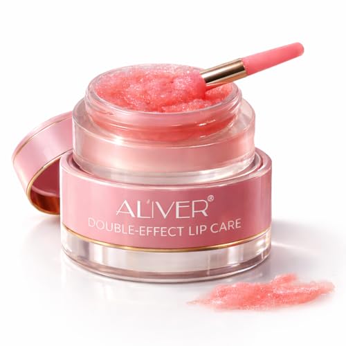 2 in 1 Lip Sleeping Mask, Dual Layer Exfoliating Scrub