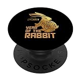 Année du lapin Zodiaque chinois Nouvel An 2023 PopSockets PopGrip Interchangeable
