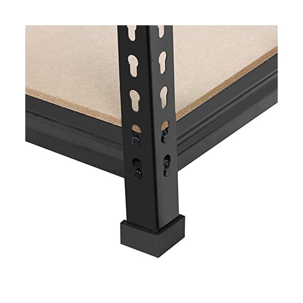 Yaheetech Lagerregal 150 x 70 x 30 cm Schwerlastregal Steckregal 5 MDF-Platten Kellerregal Werkstattregal je Fachboden… – Bild 7