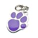 Produktbild ELENXS Haustier Hund Katze Abdruck Keychain Edelstahl Tiertatzen-Druck Identität Schlagwörter ID-Karte Halsband-Anhänger