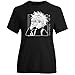 Produktbild Elibeauty lunanana Hunter X Hunter bedrucktes T-Shirt aus Polyestergewebe, kurzärmeliges Oberteil für Mädchen und Damen, Größe 1 (M, schwarz)
