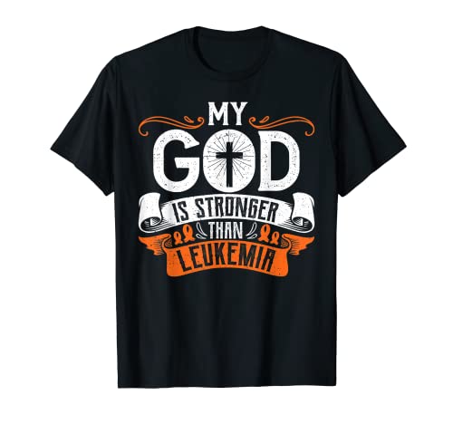My God is Stronger Than Leucemia Cancer Survivor Awareness Camiseta