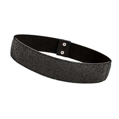 Sequins Wide Waist Belt Fashionable Women Waistband Elastic Waist Dress Belt for Parties and Event