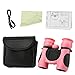Pumprout Télescope, 8X21 Enfants Jumelles Haute Définition Compact Extérieur Portable Enfants Binoculaire Mini Télescope Enfant Cadeau Jouet Télescope (Rose)